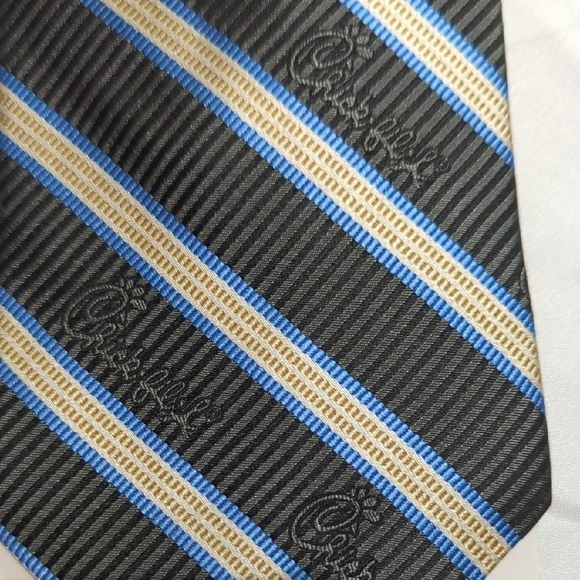 CHICK FIL A Black and Blue Striped Tie.. Amazing!! Eat More Chicken!! Amazing.. - Picture 10 of 12